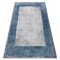 Dywany - Dywan NOBLE nowoczesny 9730 68 Ramka vintage przecierany - Strukturalny, dwa poziomy runa krem / niebieski beżowy 120x170 cm - miniaturka - grafika 1