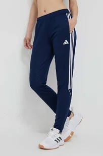 adidas Performance spodnie treningowe Tiro 23 League kolor granatowy z aplikacją - Spodnie damskie - miniaturka - grafika 1