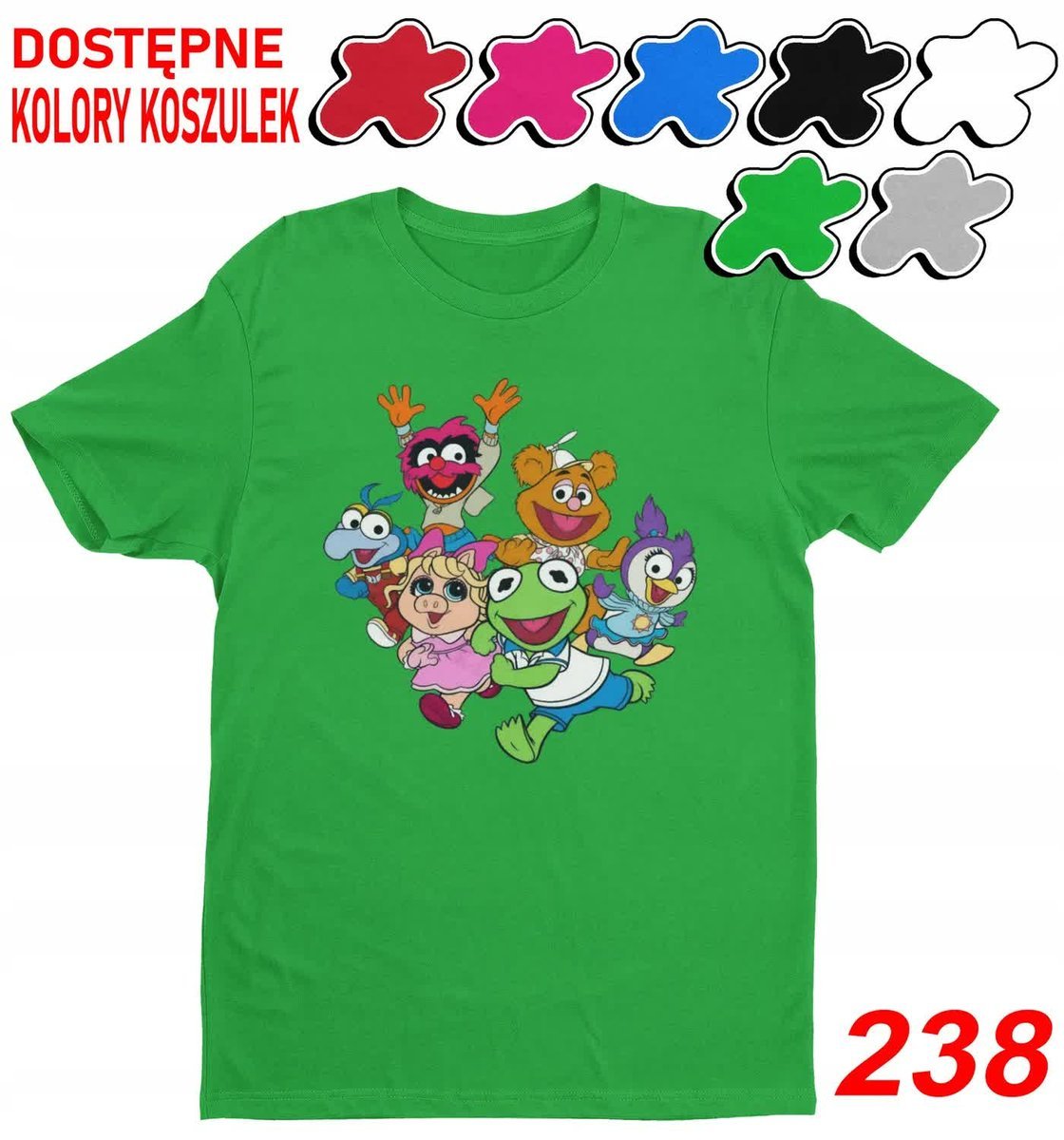 Dziecięca Koszulka T-Shirt Z Nadrukiem Wybór Muppety Mapeciatka -L146-152