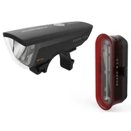 Lampki rowerowe - Zestaw lampek rowerowych KROSS Quark Set 2.0 T4COS000078 - miniaturka - grafika 1