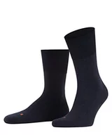 Skarpetki męskie - FALKE Uniseks Skarpety Run U SO Bawełna jednokolorowe 1 Para, Niebieski (Navy Blue Melange 6490), 37-38 - miniaturka - grafika 1