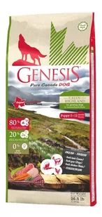 Genesis Pure Canada Puppy Green Highland 11.79 kg - Sucha karma dla psów - miniaturka - grafika 1