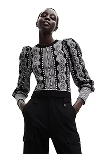 Desigual Sweter damski, czarny, M - Swetry damskie - miniaturka - grafika 1