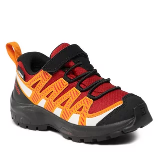 Buty dla chłopców - Trekkingi Salomon Xa Pro V8 Climasalomon™ Waterproof L47381100 Red Dahlia/Black/Orange Pepper - grafika 1