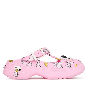 Klapki Crocs Peanuts Mary Jane Clog 211130 Różowy - Klapki i japonki damskie - miniaturka - grafika 1