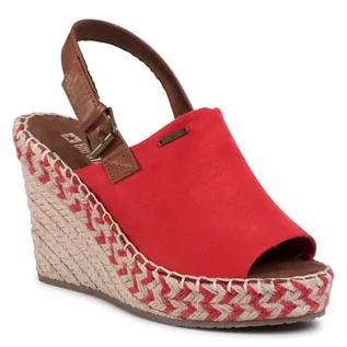 Espadryle damskie - Big Star Espadryle FF274981 Red - grafika 1