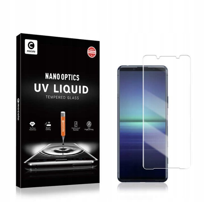 SZKŁO HARTOWANE MOCOLO UV + LAMPA DO XPERIA 1 II