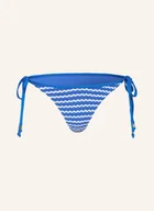 Stroje kąpielowe - Seafolly Dół Od Bikini Trójkątnego Mesh Effect blau - miniaturka - grafika 1