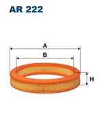 Filtry powietrza - Filtron AR 222 FILTR POWIETRZA - miniaturka - grafika 1