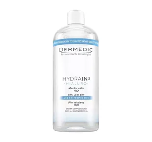 Biogened S.A DERMEDIC HYDRAIN 3 HIALURO Płyn micelarny H2O 500 ml 7071824 - Płyny micelarne - miniaturka - grafika 1