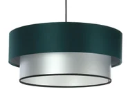 Lampy stojące - Srebrno-zielona nowoczesna lampa wisząca - S417 Ovir - miniaturka - grafika 1