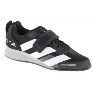 Buty sportowe męskie - Buty adidas Adipower Weightlifting 3 GY8923 białe czarne szare - grafika 1