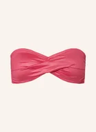 Stroje kąpielowe - Seafolly Góra Od Bikini Bandeau Soleil pink - miniaturka - grafika 1