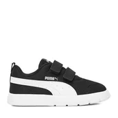 Buty dla chłopców - Sneakersy Puma COURTFLEX V3 MESH INF 39808617 Czarny - miniaturka - grafika 1
