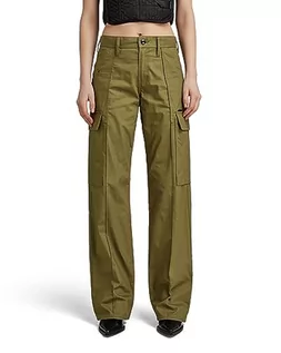 Spodnie damskie - G-STAR RAW Damskie spodnie cargo Judee, Zielony (Dark Olive D23569-d387-c744), 31W / 32L - grafika 1