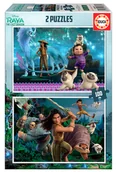 Puzzle - Educa Raya y EL Allroltimo Dragón. Set piezas. A partir de 6 aos paski i ostatni smok. 2 puzzle po 100 części Od 6 lat. 18883, kolorowe 18883 - miniaturka - grafika 1