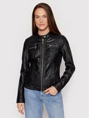 Kurtki damskie - ONLY Kurtka z imitacji skóry Bandit 15081400 Czarny Regular Fit - miniaturka - grafika 1