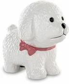 Skarbonki - Skarbonka figurka pies biały ceramika 12,5x10x13,5 - miniaturka - grafika 1