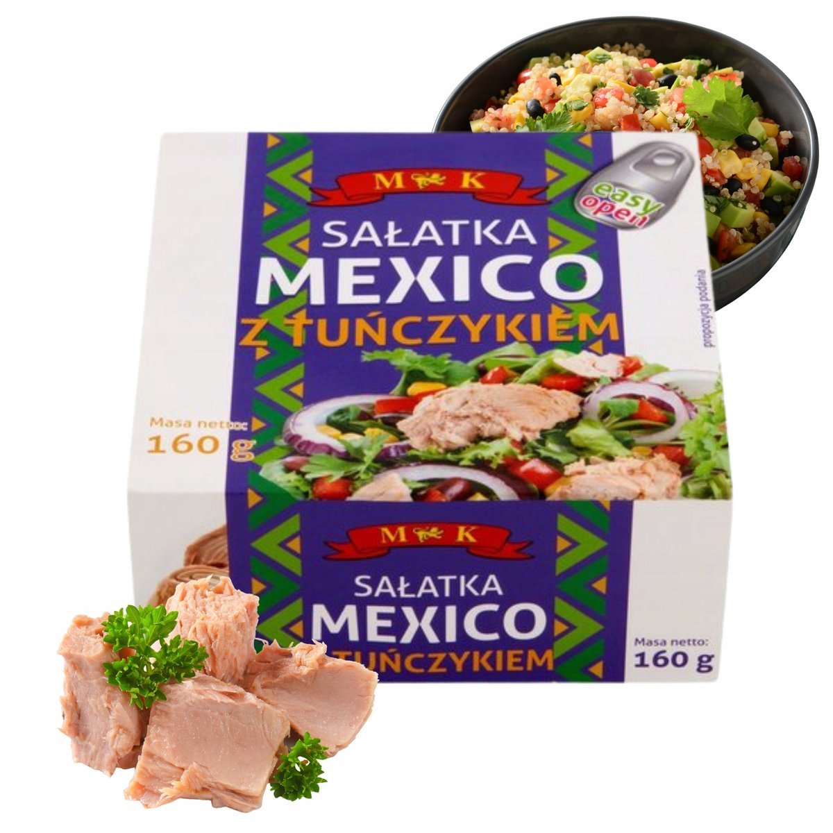 MK Sałatka Meksykańska Z Tuńczykiem Pełny Wyrazisty Smak 160g