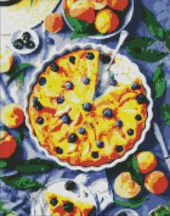 Diamentowa mozaika - Brzoskwiniowa pokusa 40x50cm - Ideyka - Malowanie po numerach - miniaturka - grafika 1