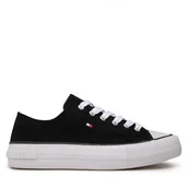 Buty dla dziewczynek - Buty dziecięce Tommy Hilfiger Low Cut Lace-Up Sneaker trampki-32 - miniaturka - grafika 1