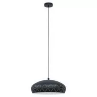 Lampy sufitowe - Eglo Ramon 98467 lampa wisząca zwis oprawa 1x28W E27 czarna/biała - miniaturka - grafika 1