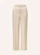 Moda i Uroda OUTLET - Marc Cain Spodnie Marlena Z Ozdobnymi Kamykami beige - miniaturka - grafika 1