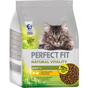 Karma dla kota PERFECT FIT Natural Vitality Indyk i kurczak 2.4 kg - Sucha karma dla kotów - miniaturka - grafika 1