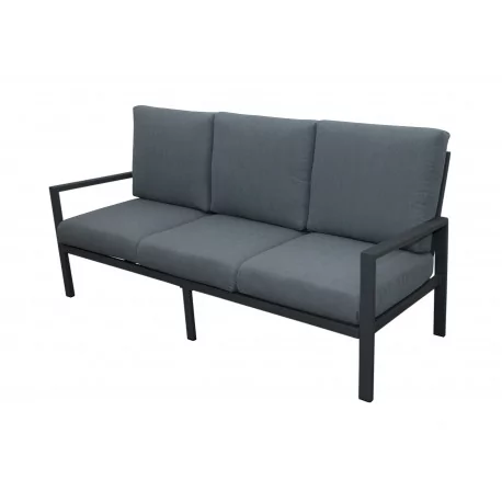 MORISS - aluminiowa sofa ogrodowa 3-osobowa