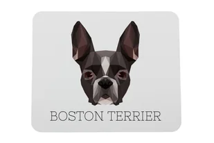 Boston Terrier podkładka geometryczny Art-Dog - Podkładki pod mysz - miniaturka - grafika 1