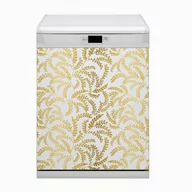 Dekoracje domu - Ozdobna osłona zmywarki Złote liście 60x80 - miniaturka - grafika 1