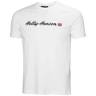 Koszulka męska Helly Hansen Core Graphic T 2.0 Rozmiar: L / Kolor: biały - Koszulki sportowe męskie - miniaturka - grafika 1