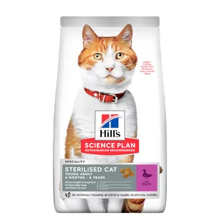 Hill's Science Plan 8 + 2 kg gratis! Science Plan, sucha karma dla kota, 10 kg - Young Adult Sterilised, kaczka - Sucha karma dla kotów - miniaturka - grafika 1