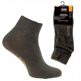 Skarpety Magnum Mezer 3 pary olive z jonami 36-39 - Skarpetki męskie - miniaturka - grafika 1