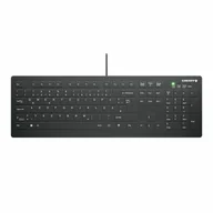 Klawiatury - CHERRY AK-C8112 klawiatura Medyczna USB QWERTZ Niemiecki Czarny, Biały AK-C8112-US-B/DE - miniaturka - grafika 1