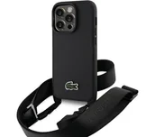Etui i futerały do telefonów - Lacoste LCHCP15XSPVCK Hardcase Iconic Petit Pique Crossbody do iPhone 15 Pro Max Czarny - miniaturka - grafika 1