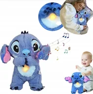 Szumiące zabawki - STITCH STICH MASKOTKA MIŚ SZUMIĄCY PRZYTULANKA ODDYCHAJĄCA USPOKAJACZ NA SEN - miniaturka - grafika 1