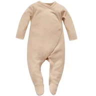 Pajacyki dla niemowląt - PINOKIO PAJAC WIAZANY LOVELY DAY BEIGE BEZ 50 - miniaturka - grafika 1