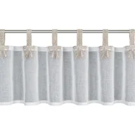 Zasłony - Zazdrostka MELISA 30x150 kokardki - miniaturka - grafika 1