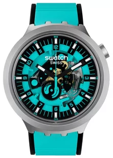 Zegarek Zegarek Swatch SB07S111 BIG BOLD IRONY MINT TRIM - Zegarki męskie - miniaturka - grafika 1