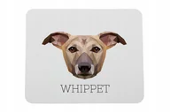 Podkładki pod mysz - Whippet geometryczny Podkładka pod mysz myszkę - miniaturka - grafika 1