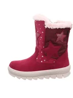 Kozaki damskie - superfit Skórzane kozaki zimowe "Flavia" w kolorze czerwonym - miniaturka - grafika 1