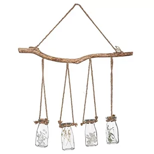 ATMOSPHERA CREATEUR D'INTERIEUR Zawieszenie x 4 Suchy Kwiaty Natura - Sztuczne kwiaty - miniaturka - grafika 1