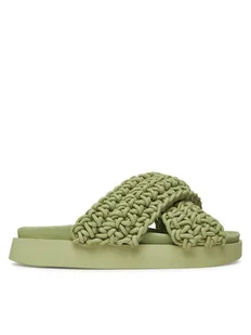 Inuikii Klapki Woven 70104-105 Zielony - Klapki i japonki damskie - miniaturka - grafika 1