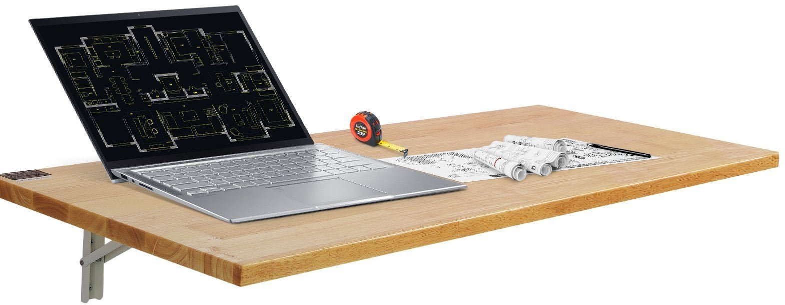 Stół ścienny Stolik składany Biurko składane wiszące 120 x 50 cm