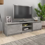 Szafki RTV - vidaXL Szafka pod TV, betonowy szary, 140x40x35,5 cm, płyta wiórowa - miniaturka - grafika 1