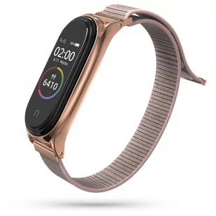 Tech-Protect Pasek Nylon do Xiaomi Mi Band 5 rose gold - Akcesoria do smartwatchy - miniaturka - grafika 3