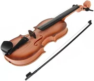 Instrumenty muzyczne dla dzieci - Skrzypce klasyczne z melodiami dla dzieci smyczek Beżowe - miniaturka - grafika 1