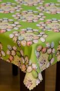Obrusy i serwetki - Obrus zielony na stół Wielkanocny 280x130 - miniaturka - grafika 1
