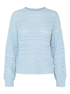 Pieces Sweter "Molly" w kolorze błękitnym - Swetry damskie - miniaturka - grafika 1